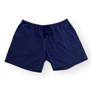 Tasc Performance Mens Weekender Short 2.0 Size XL Navy Blue 6" Inseam Drawstring